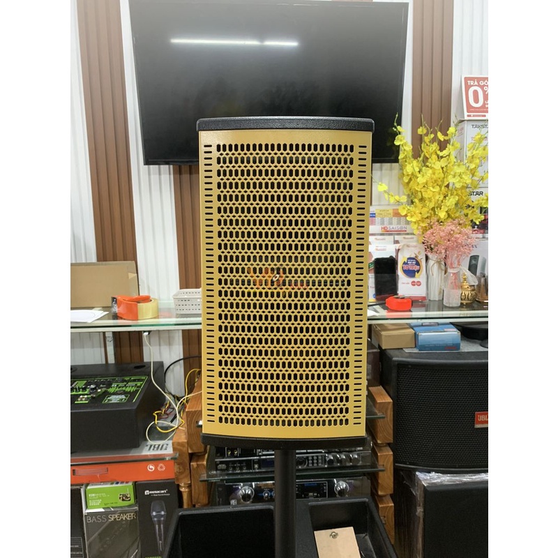 Vỏ loa kéo đơn cột 40.1 bass 40cm, 1 loa trung 16cm, 1 treble