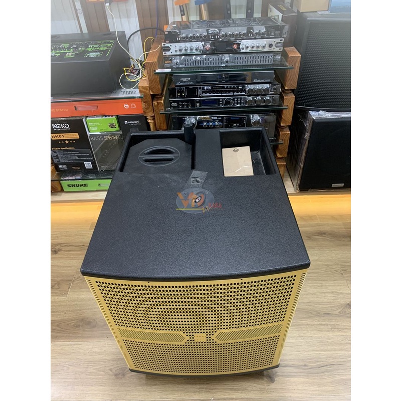 Vỏ loa kéo đơn cột 40.1 bass 40cm, 1 loa trung 16cm, 1 treble