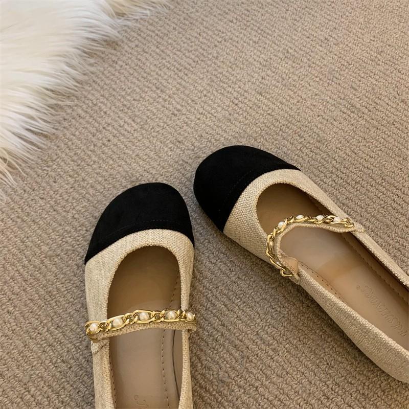 Giày Búp Bê Đế Bằng Thiết Kế Mới Thời Trang Mùa Xuân Thu Theo Phong Cách Pháp Cho Nữ