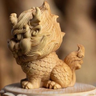 Tượng gỗ : Kỳ Lân-TG71