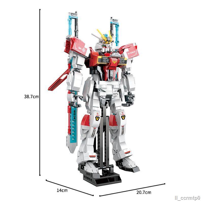 Chiến Binh Mecha Gundam Khối Xây Dựng Xung Mô Hình Chiến Binh Mecha Các Hạt Nhỏ Lắp Ráp Có Độ Khó Cao Khối Xây Dựng Đồ C