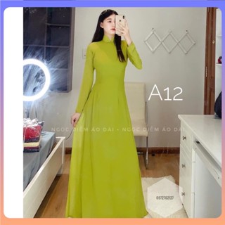 BST Áo Dài may sẵn (9 màu), áo dài truyền thống 4 tà may sẵn - giá cả bộ (kèm quần)