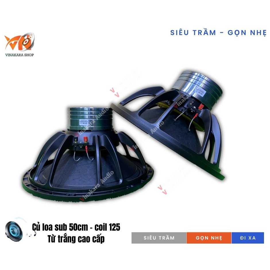 Củ loa bass neo 50 tấc, 50cm coil 125 cao cấp, 800w-1000w , giá 2 cái