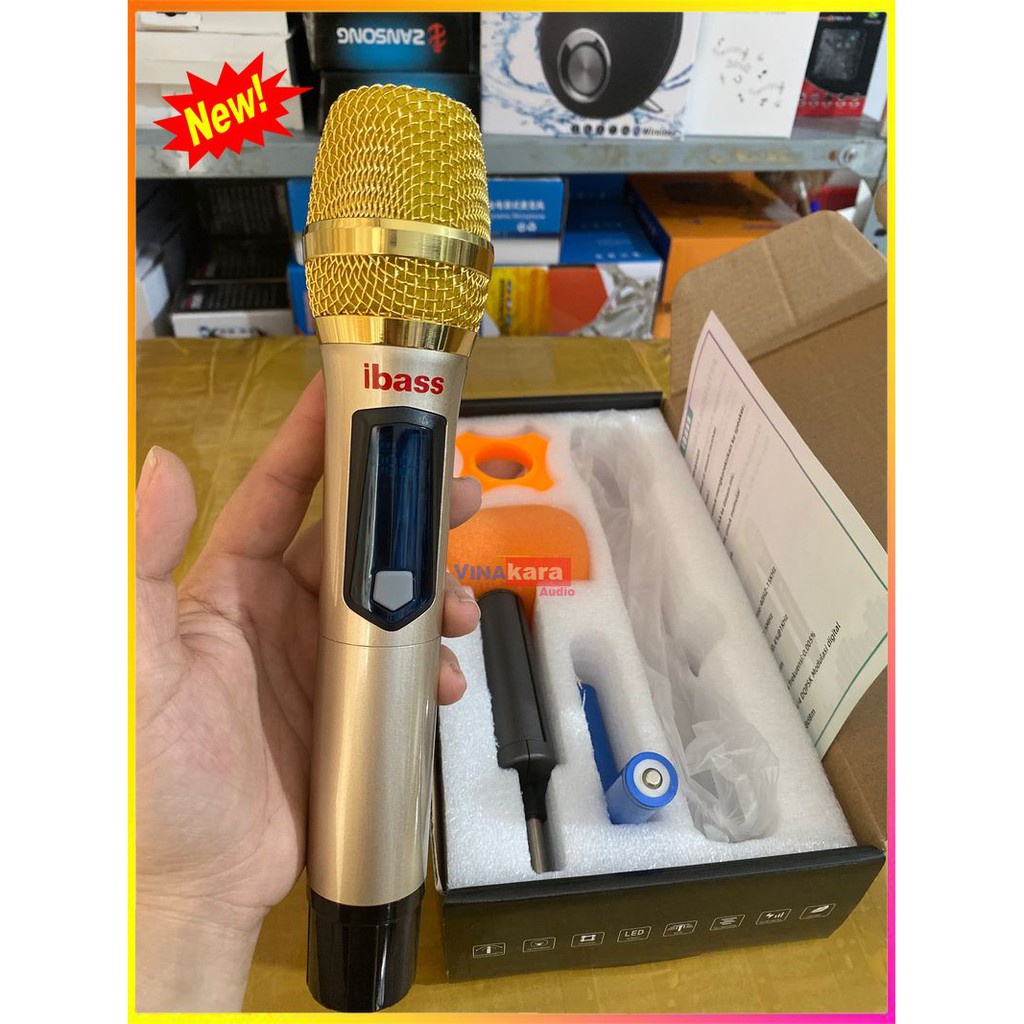 Micro đa năng Ibass loa kéo, micro sử dụng âmply, đa năng, sử dụng cho amply