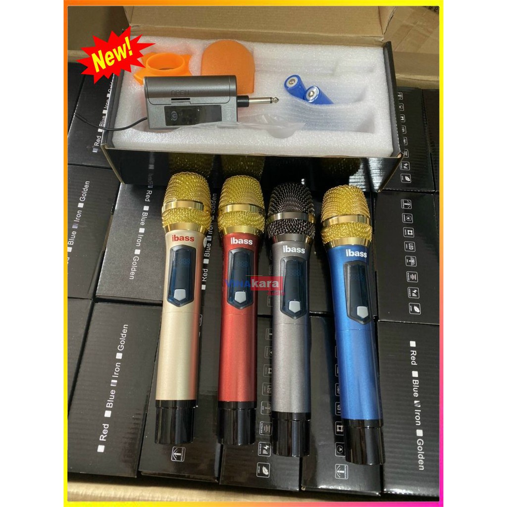 Micro đa năng Ibass loa kéo, micro sử dụng âmply, đa năng, sử dụng cho amply