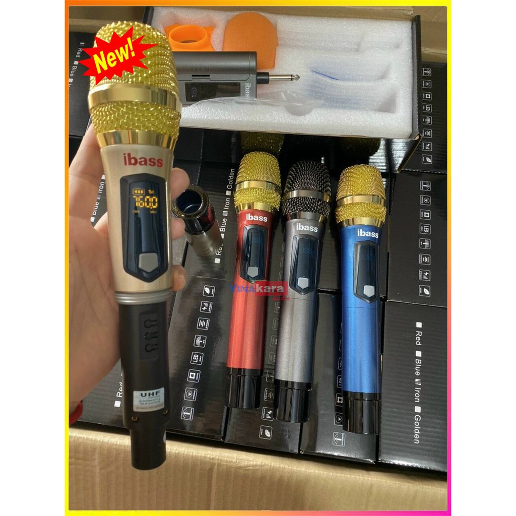 Micro đa năng Ibass loa kéo, micro sử dụng âmply, đa năng, sử dụng cho amply