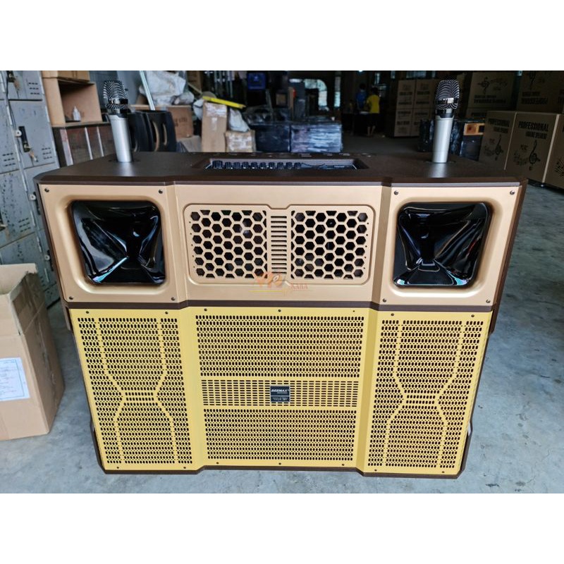 Vỏ thùng loa kéo xài mạch 19x38, ván mdf cao cấp, có kèm 2 lỗ loa trung 16