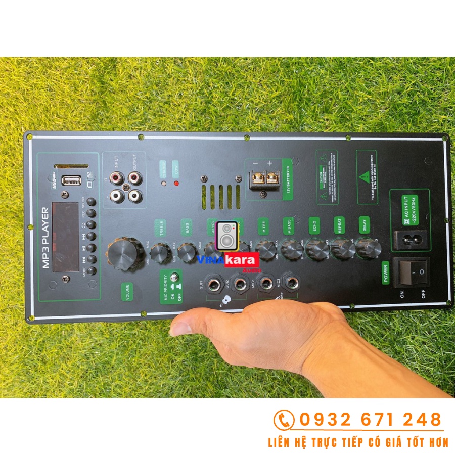 Mạch Loa kéo GD35 xài cho 2,5, 3 tấc, 4 tấc cooin 65, thay thế cho loa kéo, nâng cấp loa kéo, đầy đủ phụ kiện - BH 2T