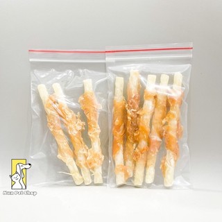 Snack bánh thưởng thanh dài cuộn thịt gà