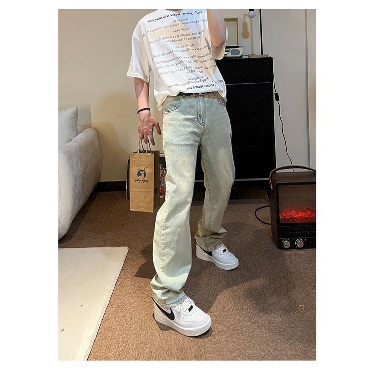 Áo Thun Cotton Ngắn Tay In Chữ Phong Cách Đường Phố vintage
