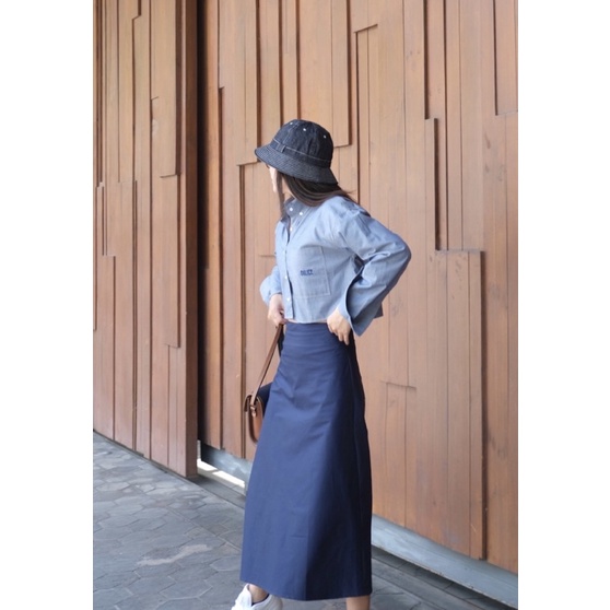 Chân Váy Dài Xanh Délice