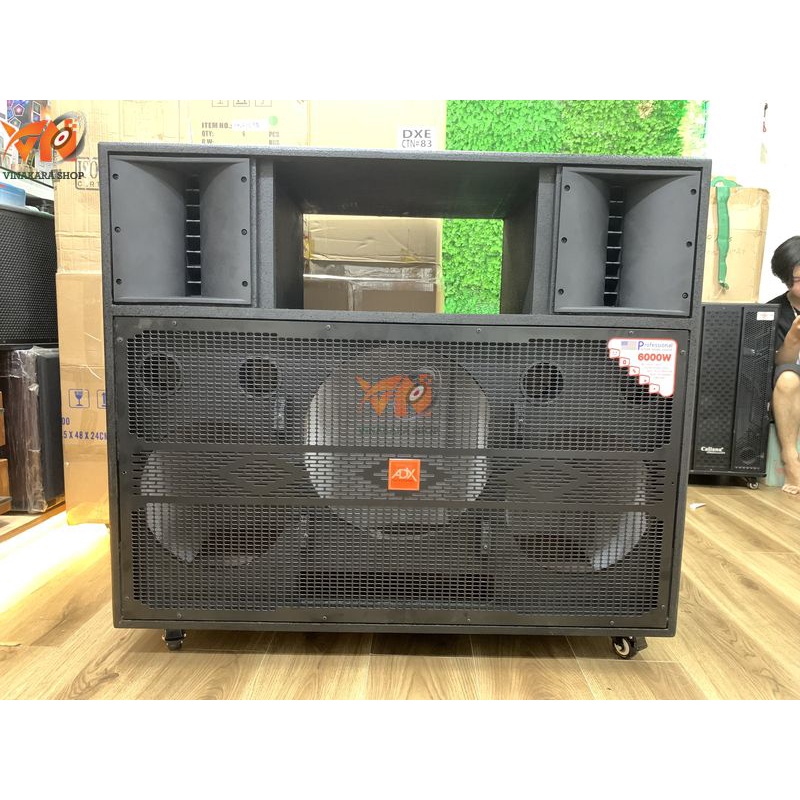 Vỏ thùng loa kéo 3 bass, 2 bass 30cm 1 bass sub 40cm, ván ép, hộc cao chất lượng