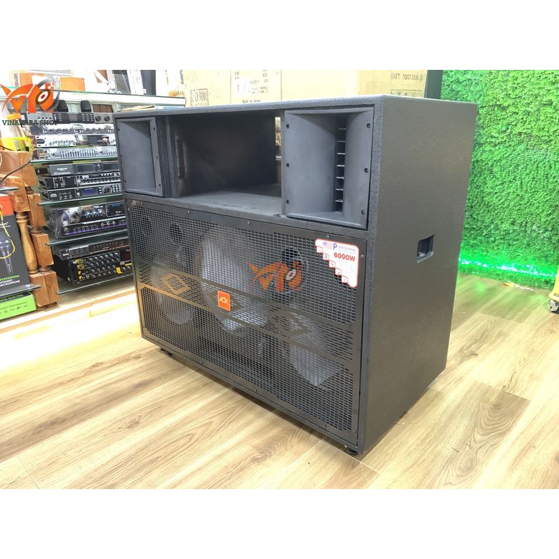 Vỏ thùng loa kéo 3 bass, 2 bass 30cm 1 bass sub 40cm, ván ép, hộc cao chất lượng