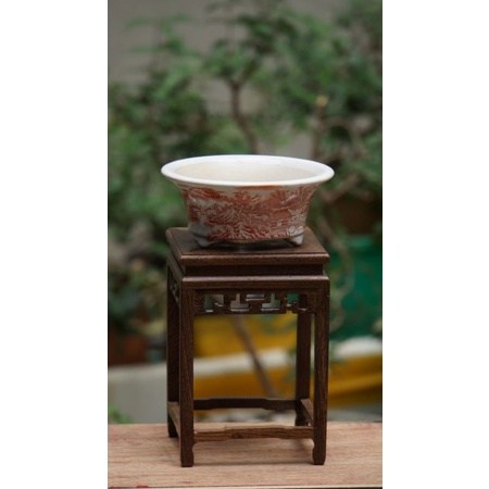 Đôn gỗ mini tông cao