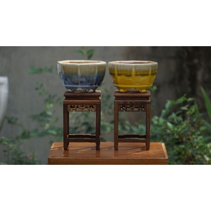 Đôn gỗ mini tông cao