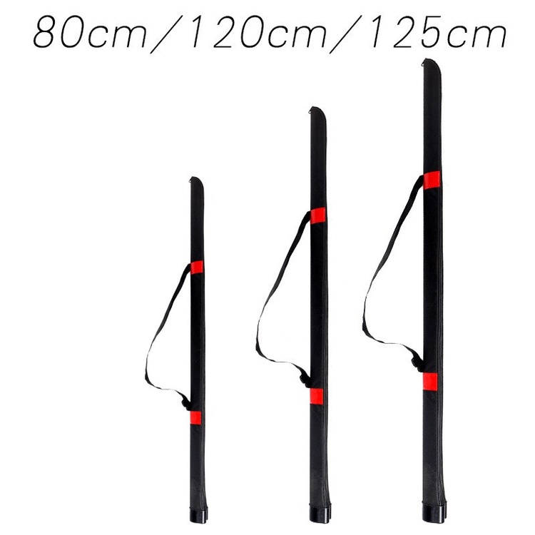 Bao Đựng Cần Câu Tay 1 Ngăn Màu Đỏ Đen 0.8m/1,2m/1.25m - Túi Đựng Cần Câu Đơn Câu Đài