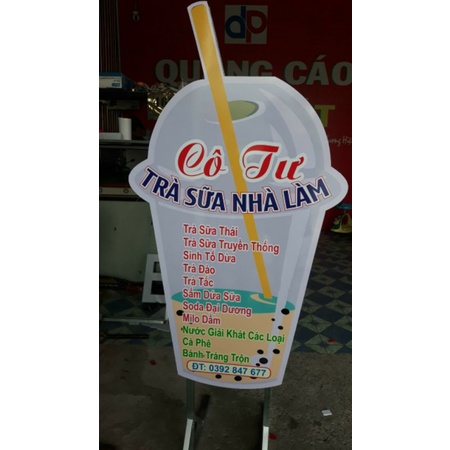 mô hình ly trà sữa 60x100