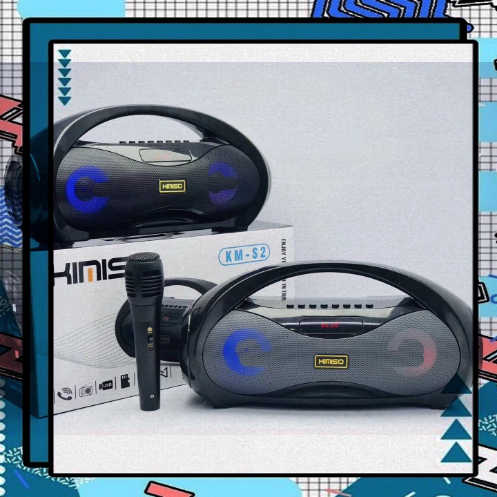 Loa Kẹo Kéo Karaoke KIMISO (KM-S2) Bluetooth 4.1- Tiện lợi - Âm to - Cực đã - Loa bluetooth không dây giá rẻ - Loa Kar