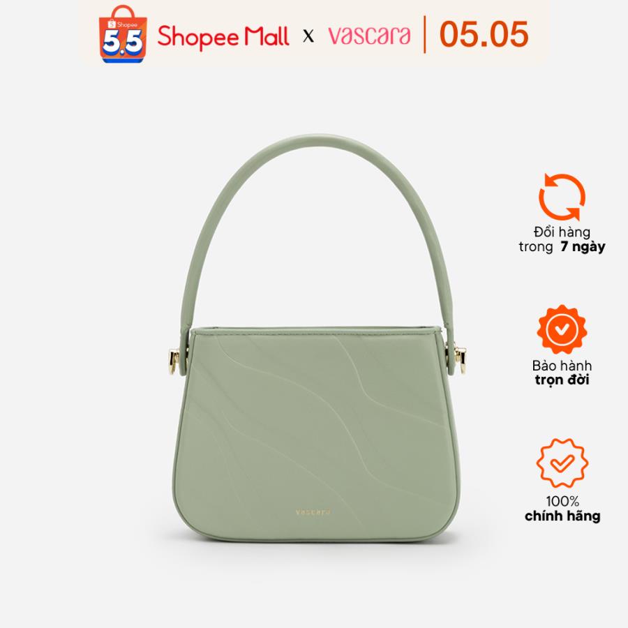 Vascara Túi Xách Tay Quai Ngắn Dập Vân Nổi - TOT 0111