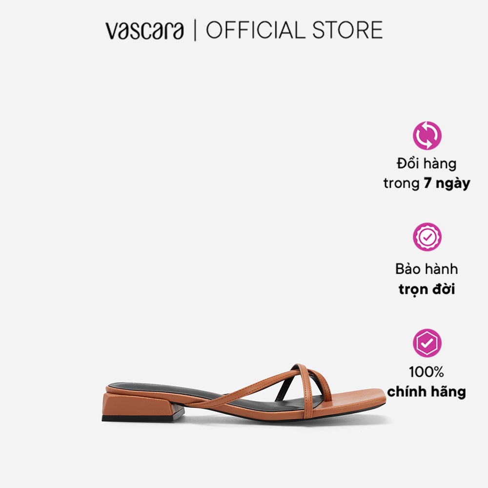Vascara Dép Kẹp Quai Đan Phối Vân Kì Đà - DXP 0185