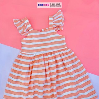 Đầm cho bé gái họa tiết kẻ sọc F63 -Likekids