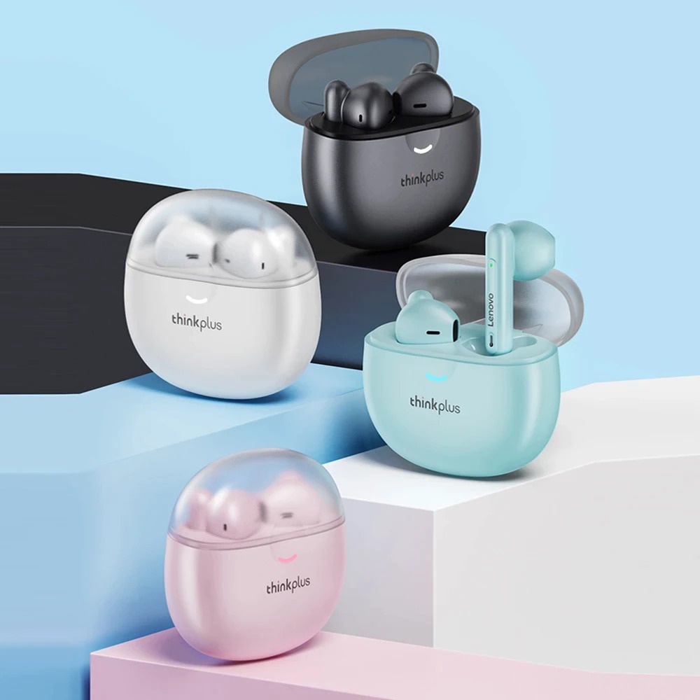 Tai nghe Bluetooth Lenovo LP1 Pro - Chống ồn - Có micro - Bass mạnh - màu HỒNG