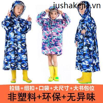 Áo Mưa Trong Suốt Không Mùi Thân Thiện Với Môi Trường Họa Tiết Rằn Ri Thời Trang Cho Học Sinh Tiểu Học