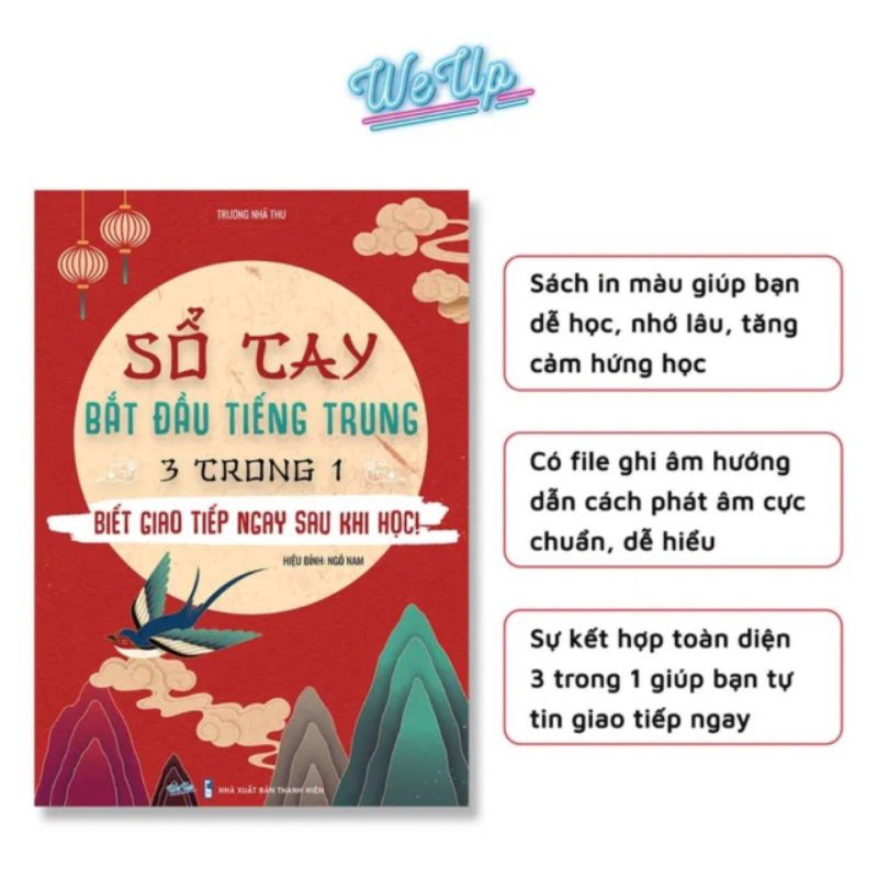 Sổ Tay Bắt Đầu Tiếng Trung 3 Trong 1 Biết Giao Tiếp Ngay Sau Khi Học