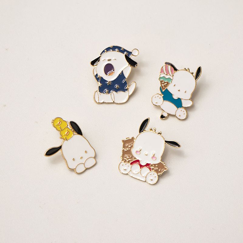 Ghim Cài Áo Kim Loại Hình Cún Pacha Hoạt Hình Dễ Thương