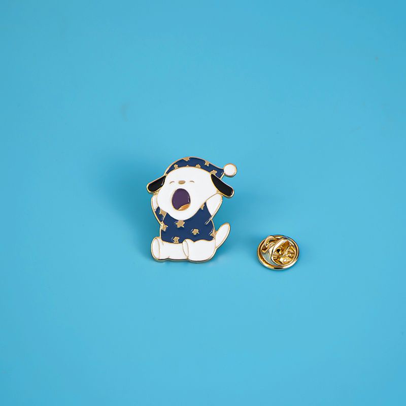 Ghim Cài Áo Kim Loại Hình Cún Pacha Hoạt Hình Dễ Thương