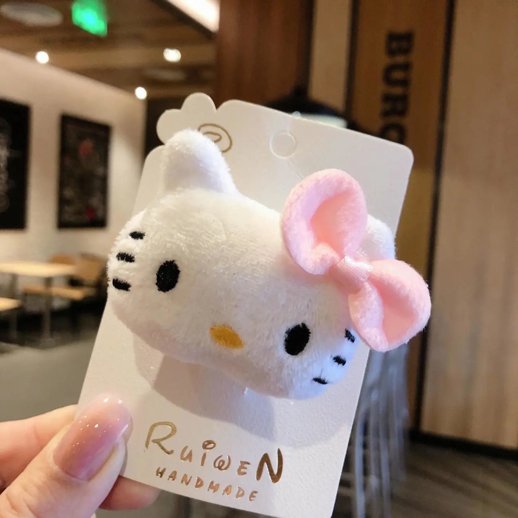Ghim Cài Áo Hình Hello Kitty Cún Melody Pudding Cún Melody Nhồi Bông Đáng Yêu Dành Cho Nữ