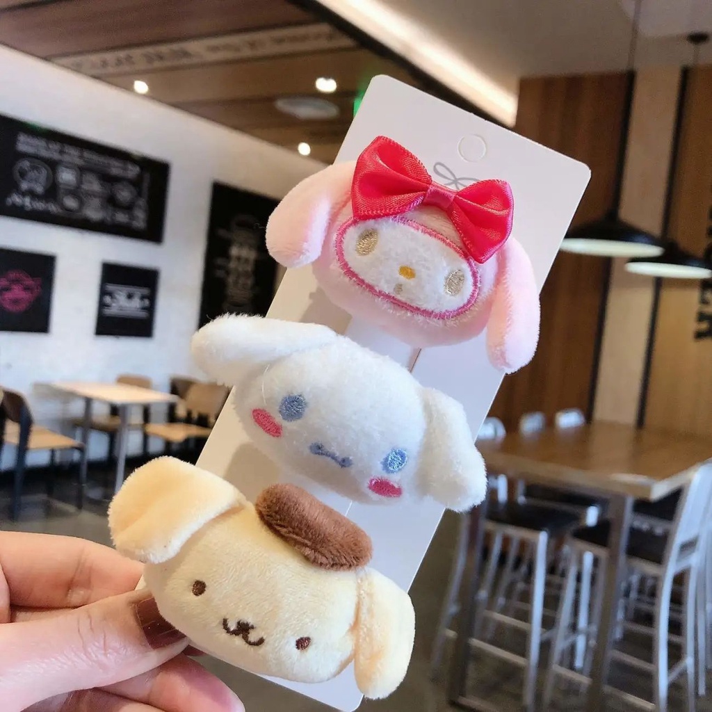 Ghim Cài Áo Hình Hello Kitty Cún Melody Pudding Cún Melody Nhồi Bông Đáng Yêu Dành Cho Nữ