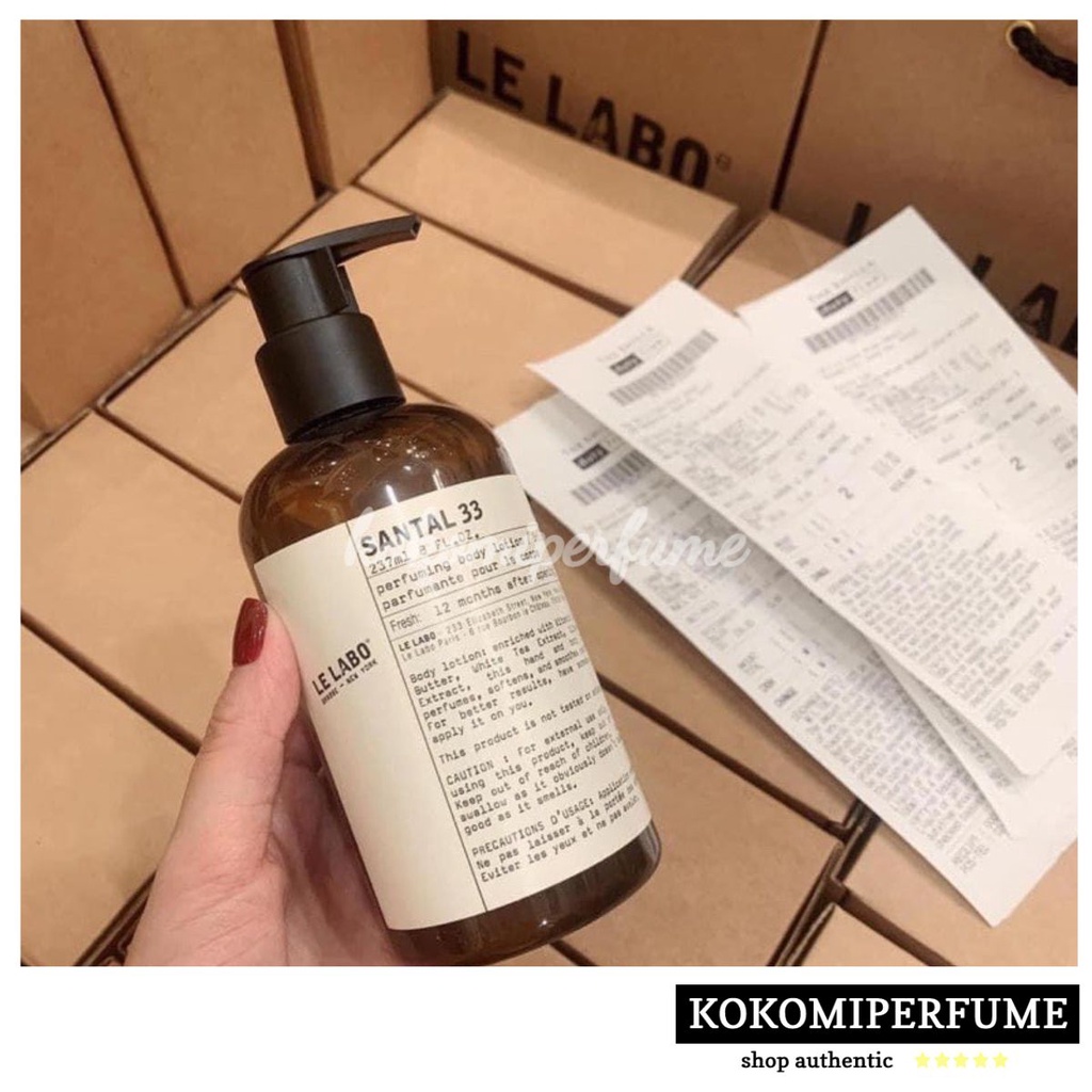 Combo Sữa Tắm Thơm Cao Cấp Le Labo Santal Mùi 33__ 237ml