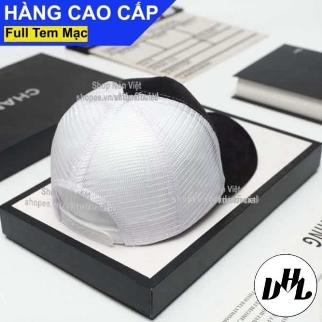 Mũ Lưỡi Trai Nón Kết New York Thêu Pu.m.a Bên Hông Phối Lưới Thoáng Mát Vải Kaki Cotton Màu Đen Trắng Form Đứng