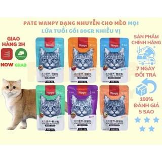 Pate gói wanpy cho mèo-80gr