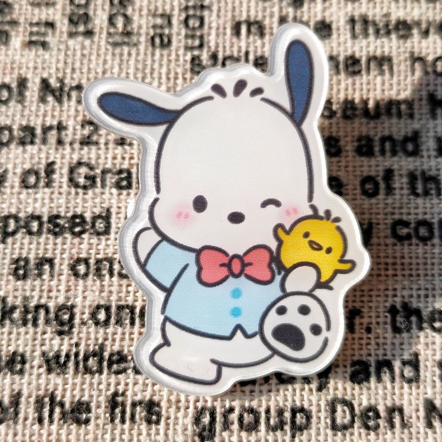 Ghim Cài Áo Hình Cún Sanrio Dễ Thương Phong Cách Nhật Hàn