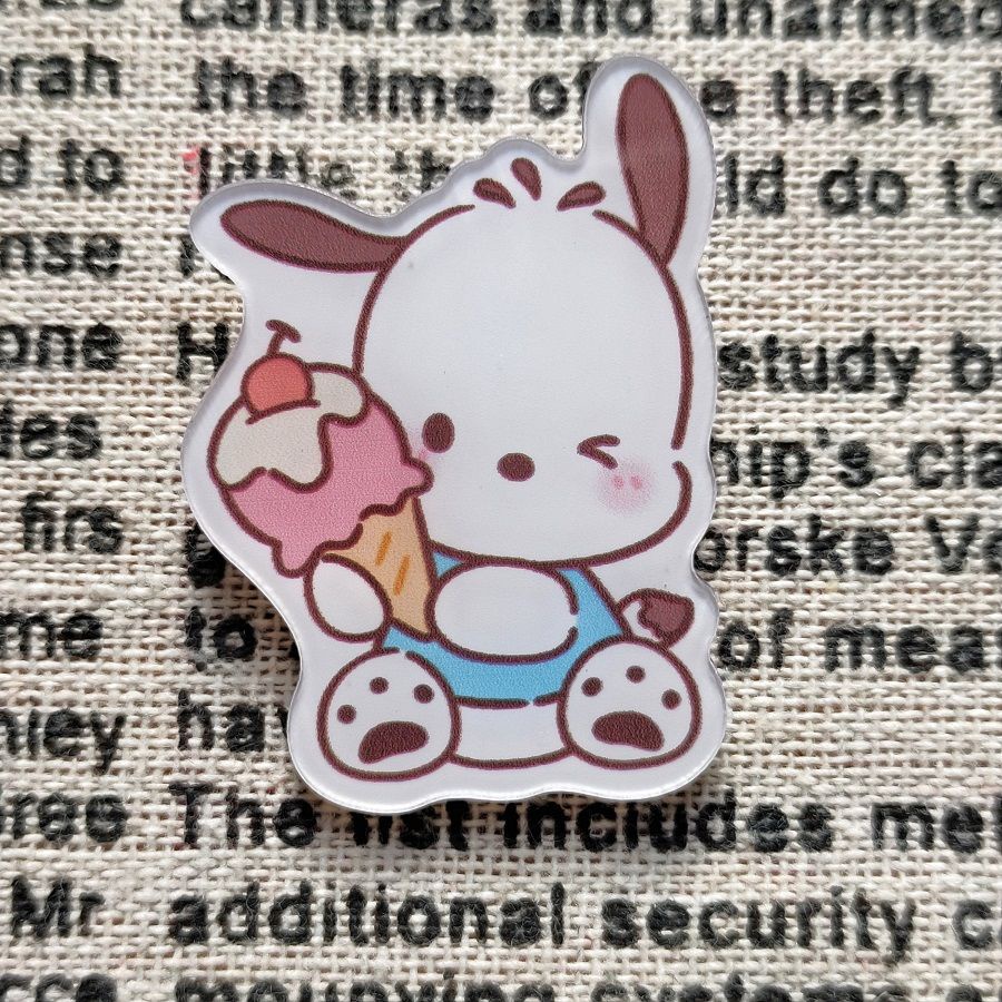 Ghim Cài Áo Hình Cún Sanrio Dễ Thương Phong Cách Nhật Hàn