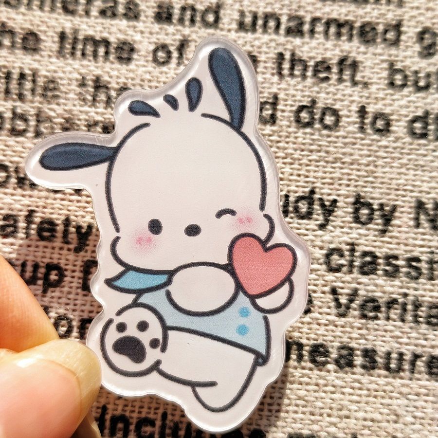 Ghim Cài Áo Hình Cún Sanrio Dễ Thương Phong Cách Nhật Hàn