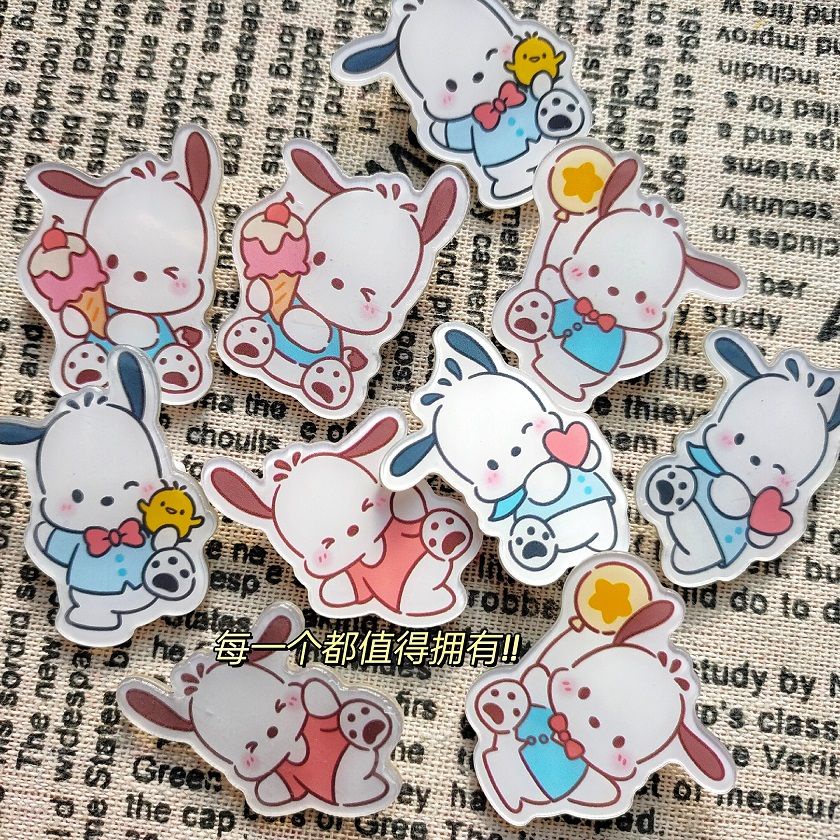 Ghim Cài Áo Hình Cún Sanrio Dễ Thương Phong Cách Nhật Hàn