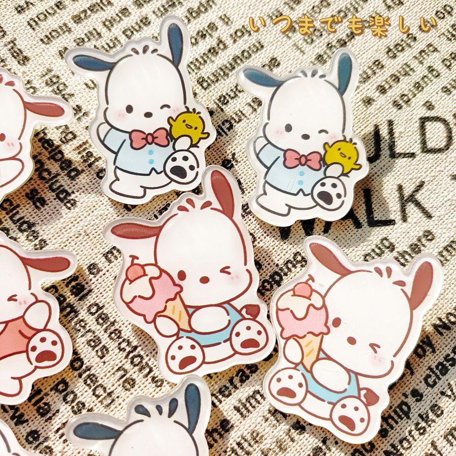Ghim Cài Áo Hình Cún Sanrio Dễ Thương Phong Cách Nhật Hàn