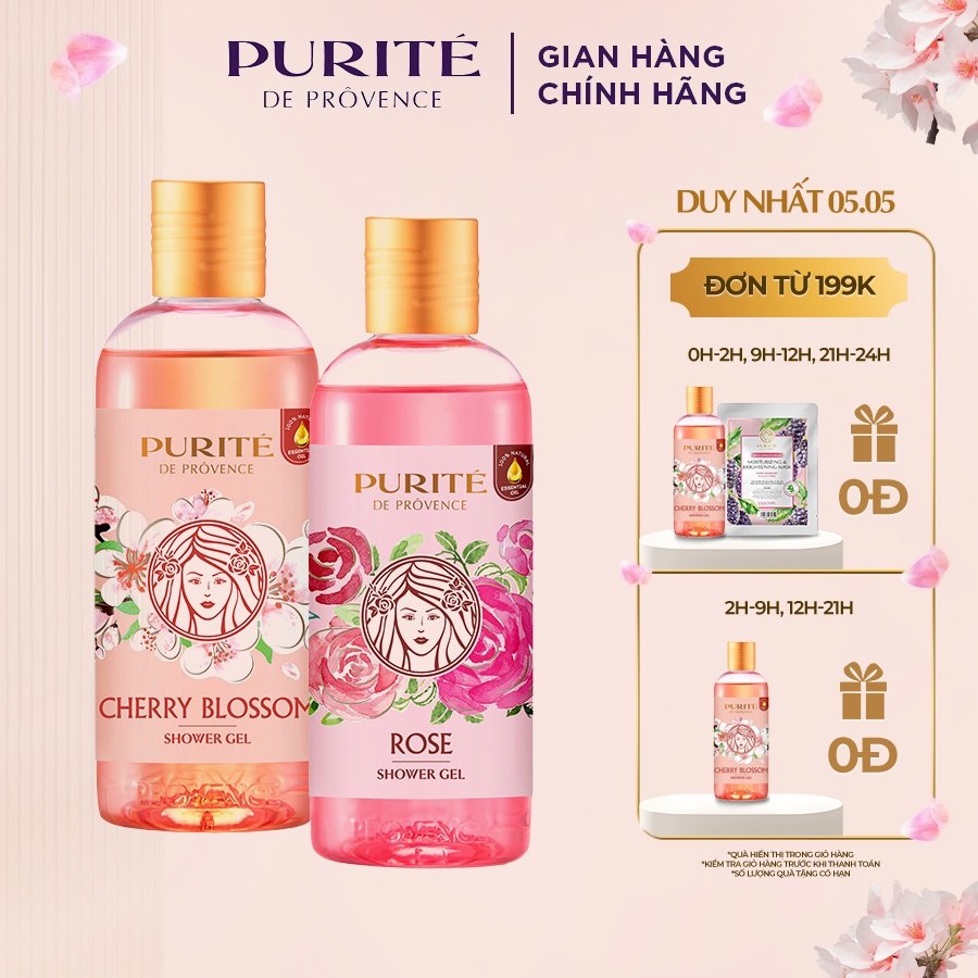 [Mã COSMC42 - 8% đơn 250K] Sữa Tắm Thiên Nhiên Purité 250ml | BigBuy360 - bigbuy360.vn