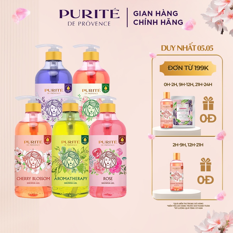 [Mã COSMC42 - 8% đơn 250K] Sữa Tắm Thiên Nhiên Purité 850ml | BigBuy360 - bigbuy360.vn