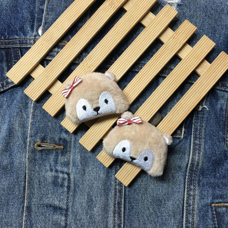 Ghim Cài Áo Hình Gấu / Chim Cánh Cụt / Chim Cánh Cụt Nhồi Bông Ba Chiều Dễ Thương Sáng Tạo