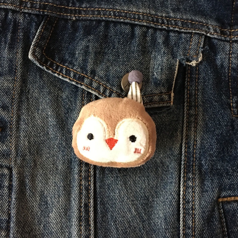 Ghim Cài Áo Hình Gấu / Chim Cánh Cụt / Chim Cánh Cụt Nhồi Bông Ba Chiều Dễ Thương Sáng Tạo