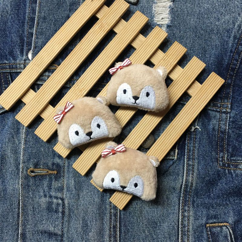 Ghim Cài Áo Hình Gấu / Chim Cánh Cụt / Chim Cánh Cụt Nhồi Bông Ba Chiều Dễ Thương Sáng Tạo