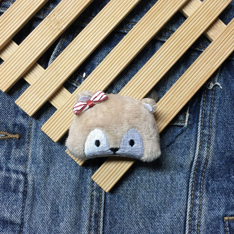 Ghim Cài Áo Hình Gấu / Chim Cánh Cụt / Chim Cánh Cụt Nhồi Bông Ba Chiều Dễ Thương Sáng Tạo