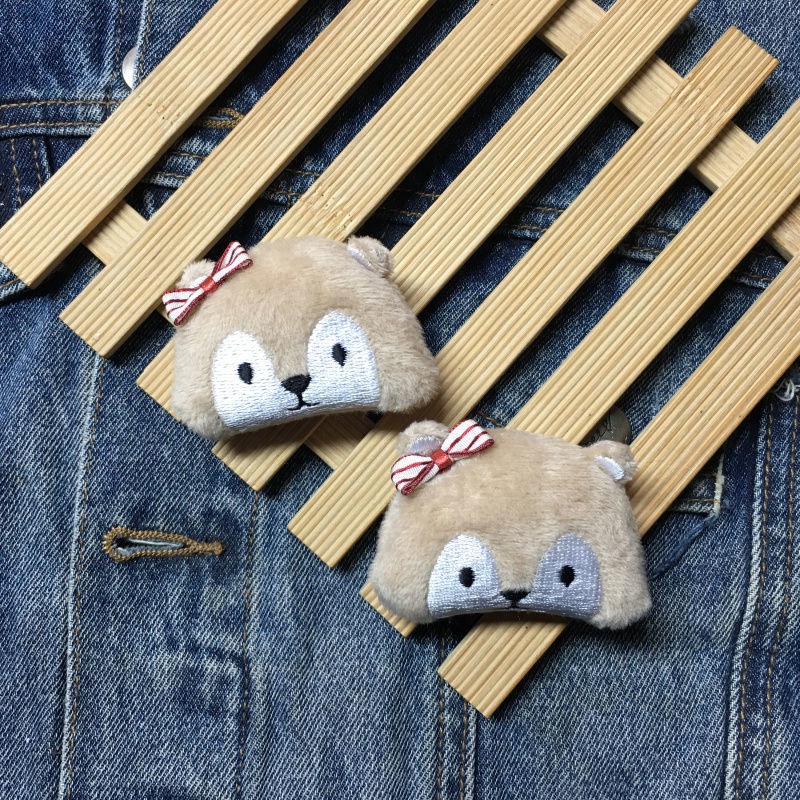 Ghim Cài Áo Hình Gấu / Chim Cánh Cụt / Chim Cánh Cụt Nhồi Bông Ba Chiều Dễ Thương Sáng Tạo