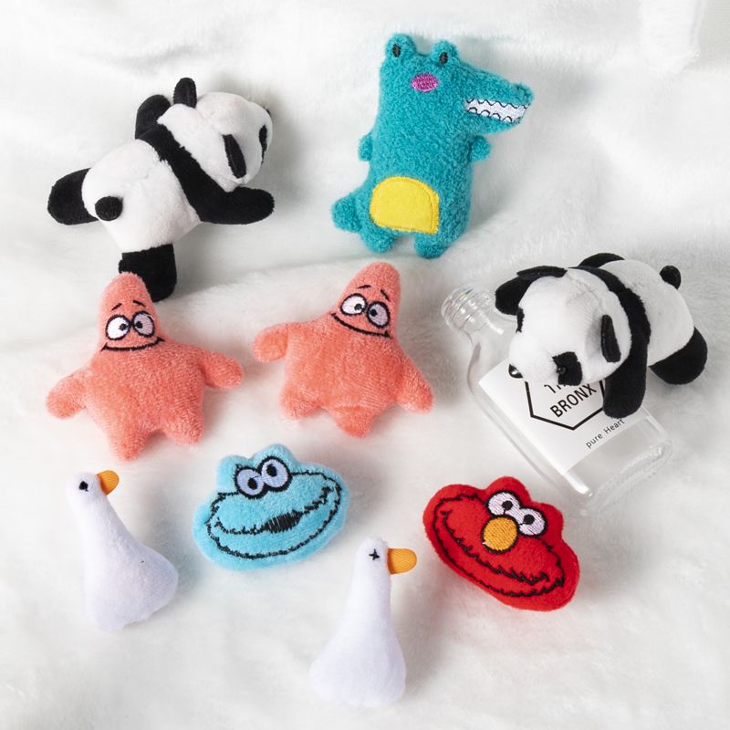 Ghim Cài Áo Hình Khủng Long / Gấu Trúc / Chó Shiba Hoạt Hình Nhồi Bông Chống Ánh Sáng Phong Cách Hàn Quốc