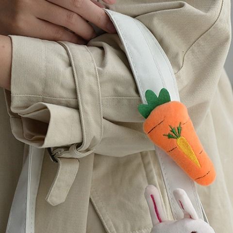 Ghim Cài Áo Hình Khủng Long / Gấu Trúc / Chó Shiba Hoạt Hình Nhồi Bông Chống Ánh Sáng Phong Cách Hàn Quốc