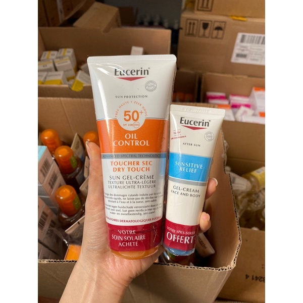 Kem Chống Nắng EUCERIN SUN GEL-CREAM DRY TOUCH SENSITIVE PROTECT SPF 50 200ml